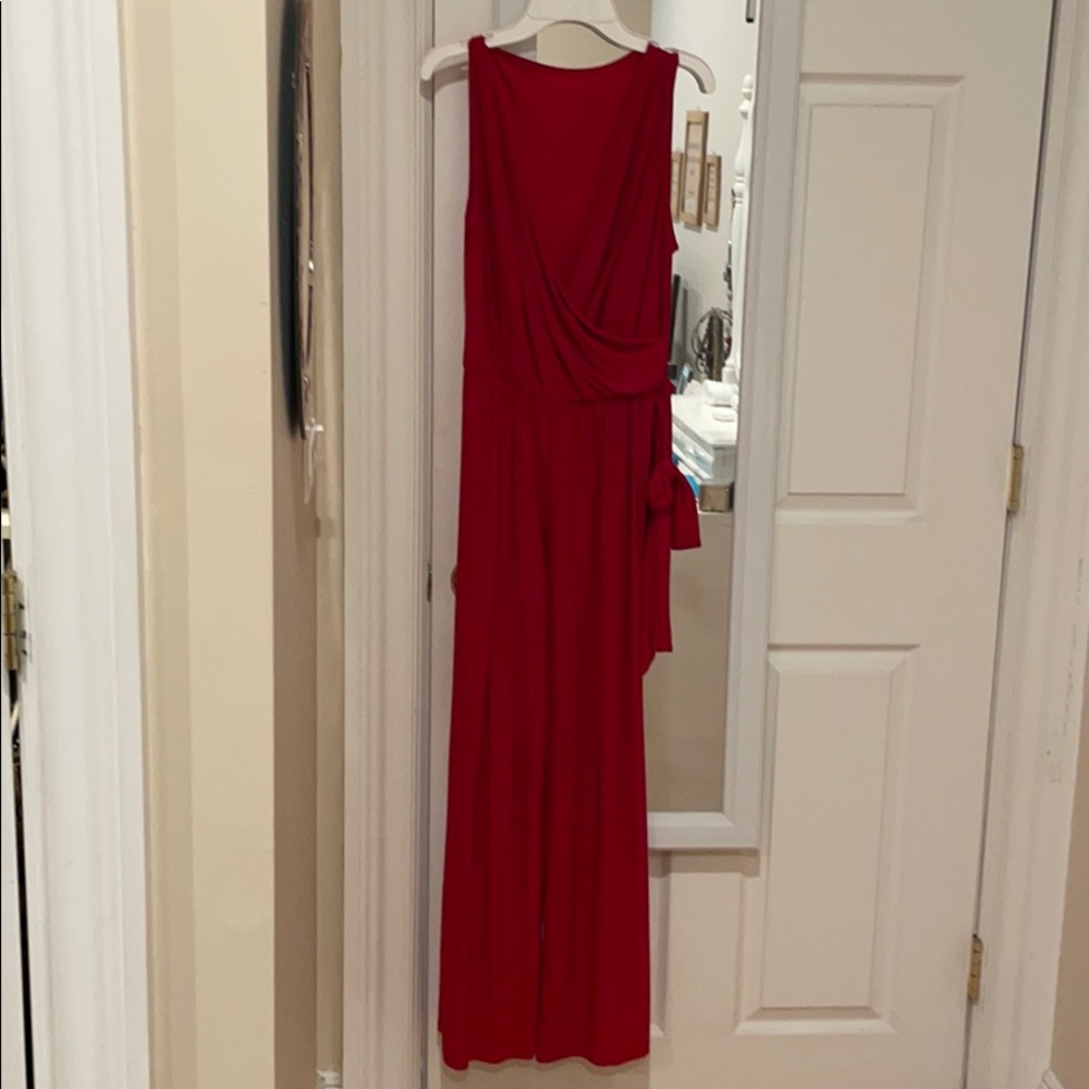 Red jumpsuit
